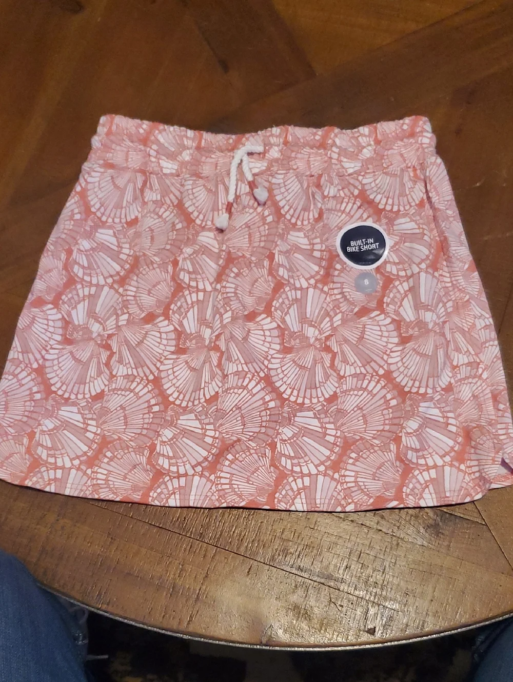 OshKosh B'gosh Coral Print Skort with Built-In Bike Short